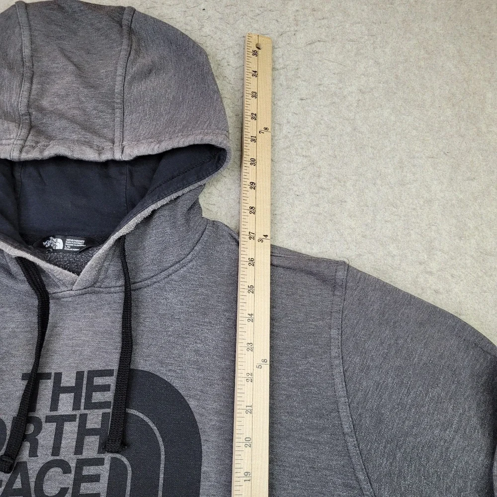 The North Face Hoodie Mens‎ XL Gray Pullover Faded Distressed Workwear